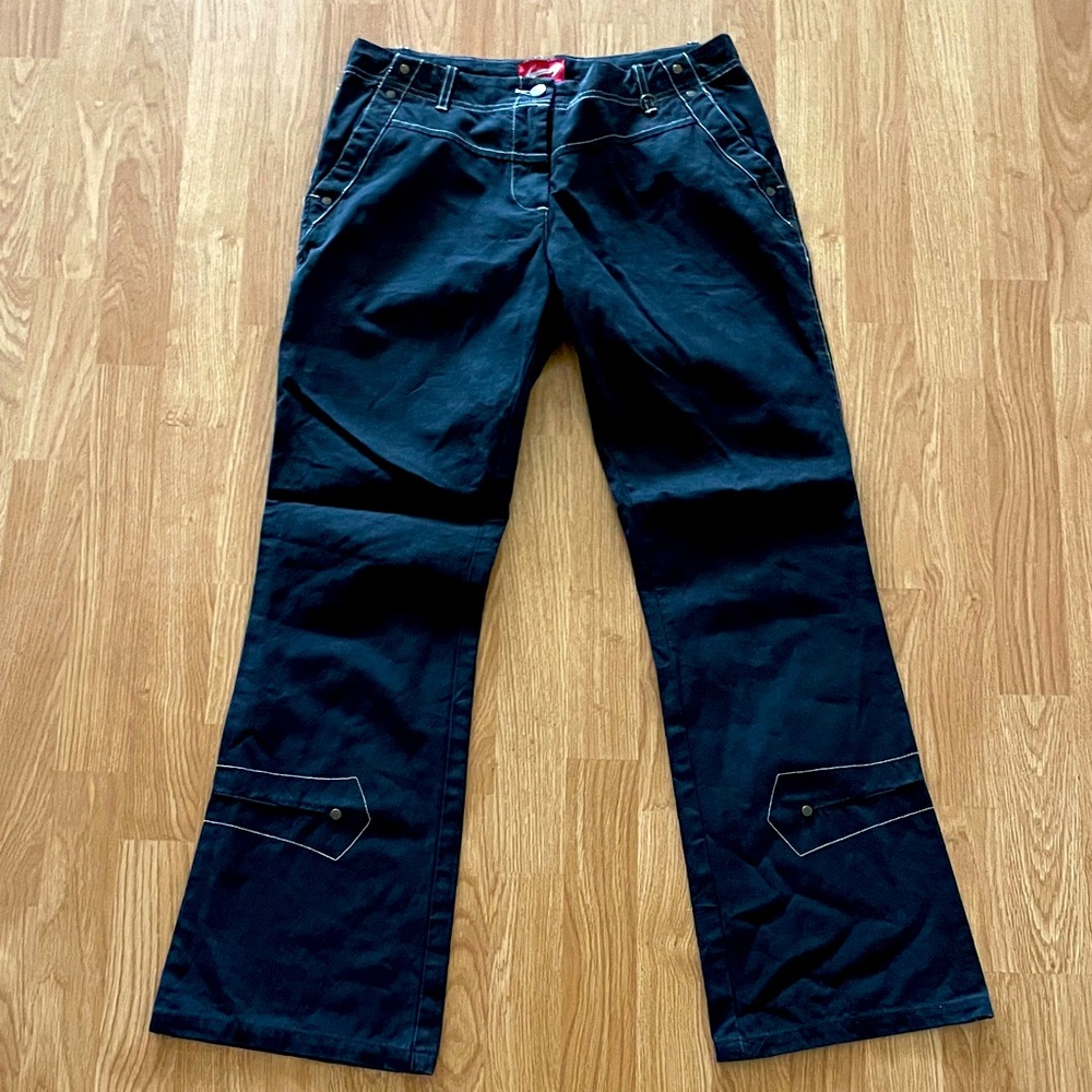 EU Hammer smith black pants grommets and stitching